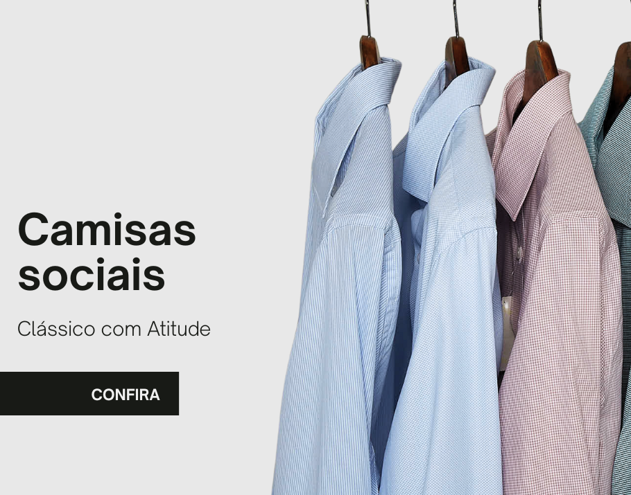 Banner tendencia - Camisas Sociais